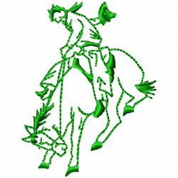 Horses Embroidery Design 11